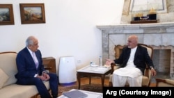 دیدار اشرف غنی با زلمی خلیل‌زاد در کابل