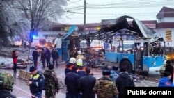 Жардырылган троллейбус. Волгоград, 30-декабрь, 2013.