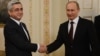 Russia -- President Vladimir Putin meets his Armenian counterpart Serzh Sarkisian in Novo-Ogaryovo, 12Mar2013.