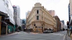 Опустевший из-за карантина Веллингтон, Новая Зеландия