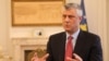 Kosovar President Hashim Thaci