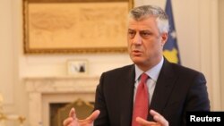 Kosovar President Hashim Thaci