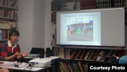 Юто Токиода татар теле курсларында чыгыш ясый