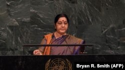 سوشما سواراج وزیر خارجه هند