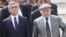 Armenia - President Serzh Sarkisian (L) and Gyumri Mayor Vartan Ghukasian visit a construction site in Gyumri, 7Apr2012.