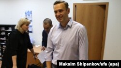 Ռուսաստան - Ալեքսեյ Նավալնին դատարանի դահլիճում, Մոսկվա, 8-ը փետրվարի, 2017թ.