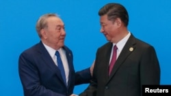 Нурсултан Назарбаев и Си Цзиньпин.