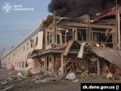 Наслідки російського удару по американському підприємству на Закарпатті. Мукачеве, 21 серпня 2025 року