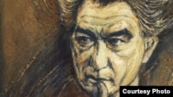 «Взгляд». Портрет Чингиза Айтматова. Художник С. Бабаджанов. 