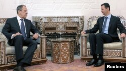 Башар Асад и Сергей Лавров