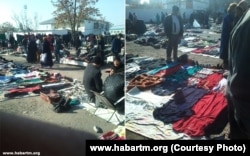 Türkmenabadyň käbir ýaşaýjylary köne harytlaryny bazara çykaryp başlady. TAH-yň suraty