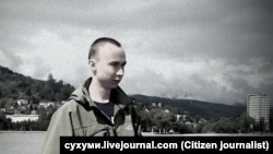 Самар Чокутаев во время работы в Сухуми. Источник фото cyxymu.livejournal.com