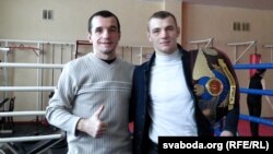 Юры Булат і Зьміцер Варац, сябры Алега Радзюка