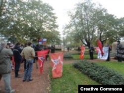 Мемориальная акция была немногочисленной