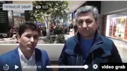 Шарофудин Гадоев Мухиддин Кабири менен Франкфурт аэропортунда, 2-март, 2019-жыл.