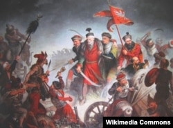 Загибель великого коронного гетьмана Станіслава Жолкевського у битві під Цецорою. Автор картини: Валері Еляш-Радзіковський (1840–1905)