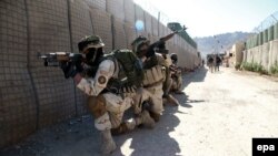 Фарах уәлаятындағы ауған қауіпсіздік күштерінің жасақтары (Көрнекі сурет).  