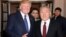 Президент США Дональд Трамп (слева) с тогдашним президентом Нурсултаном Назарбаевым в Белом доме. За ними — дочь Назарбаева Дарига. Вашингтон, 16 января 2018 года.