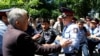 Riot police detain demonstrators in Almaty during a protest against an unpopular land-reform proposal in May 2016. The moratorium was introduced after protests erupted across the country.