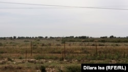 Казакстан менен Өзбекстандын чек арасы. 