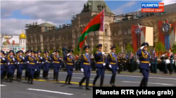 Парадны разлік 5-й асобнай брыгады спэцыяльнага прызначэньня Ўзброеных сілаў Рэспублікі Беларусь. Масква, 9 траўня 2025 году