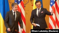 Ուկրաինայի նախագահ Դմիտրի Կուլեբան ընդունում է ԱՄՆ պետքարտուղար Էնթոնի Բլինքենին, Կիև, 6-ը մայիսի, 2021թ․