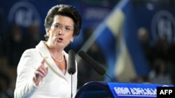 Лидер оппозиционной партии «Демократическое движение – Единая Грузия» Нино Бурджанадзе