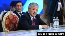 Адылбек Касымалиев КМШнын өкмөт башчыларынын жыйынында. Дүйшөмбү, Тажикстан. 5-июнь, 2025-жыл.