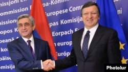 Հայաստանի նախագահ Սերժ Սարգսյանի եւ Եվրահանձնաժողովի նախագահ Ժոզե Մանուել Բարոզուի հանդիպումը, Բրյուսել, 6-ը մարտի, 2012թ.
