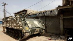 یک تانک نیروهای پاکستان در وزیرستان شمالی - عکس از آرشیف جنبه تزیینی دارد.