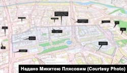 Ключові точки Рівного, які має охопити інклюзивний маршрут після розширення. Схема надана Микитою Плясовим