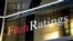 U.S. -- Fitch Ratings logo in Lower Manhattan, New York, June 24, 2016.