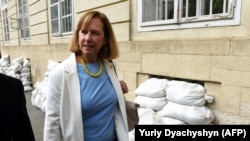 Тимчасова Повірена у справах США в Україні Крістіна Квін у Львові. 2 травня 2022 року