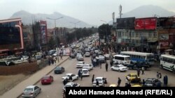 آرشیف - ازدحام ترافیک در منطقه کوته سنگی شهر کابل