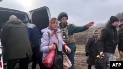 Эвакуация жителей Суджанского района Курской области