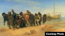 Илья Репин. Бурлаки на Волге