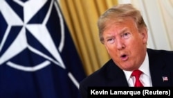 Президент США Дональд Трамп на саммите НАТО в Британии в первый президентский срок. Лондон, 2019 год