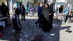 محل رویداد انفجار در میدان طیران بغداد