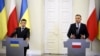 Президент України Володимир Зеленський (ліворуч) і президент Польщі Анджей Дуда. Варшава, 31 серпня 2019 року 