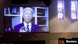 جو بایدن، نامزد حزب دموکرات‌ها برای کرسی ریاست جمهوری ایالات متحده.