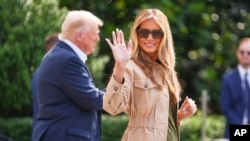 Мелания Трамп жана Дональд Трамп 