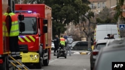 Территория у российского консульства в Марселе, 24 февраля 2025 г.