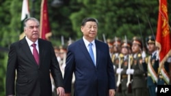 Тажикстандын президенти Эмомали Рахмон жана Кытайдын лидери Си Цзинпин. Дүйшөмбү. 5-июль, 2024-жыл.