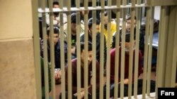 شماری از زندانیان در یک زندان تهران