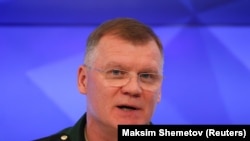 Ռուսաստանի պաշտպանության նախարարության խոսնակ, գեներալ-մայոր Իգոր Կոնաշենկովը, արխիվ
