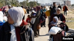 Хан-Юнис шаарынан качкан газалыктар. 25-январь 2024-жыл 
