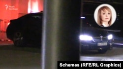 Майже одразу звідти ж поїхала і BMW – номери автомобіля зареєстровані на депутатку від «Слуги народу» Київської облради Наталію Гунько