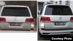 Ош шаар мэри Айтмамат Кадырбаевдин кызматтык унаасы.