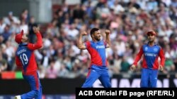 سه تن از بازیکنان تیم ملی کریکت افغانستان 