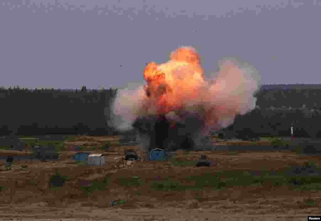 Выбух на палігоне
